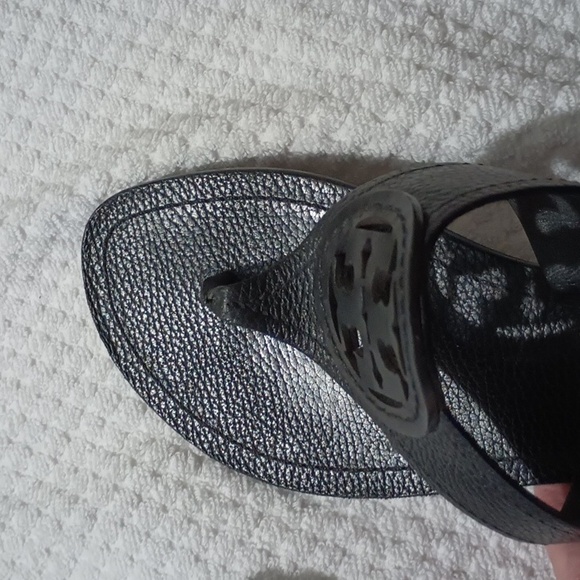 Tory Burch Black Size 11 Leather Sandals - Picture 5 of 10